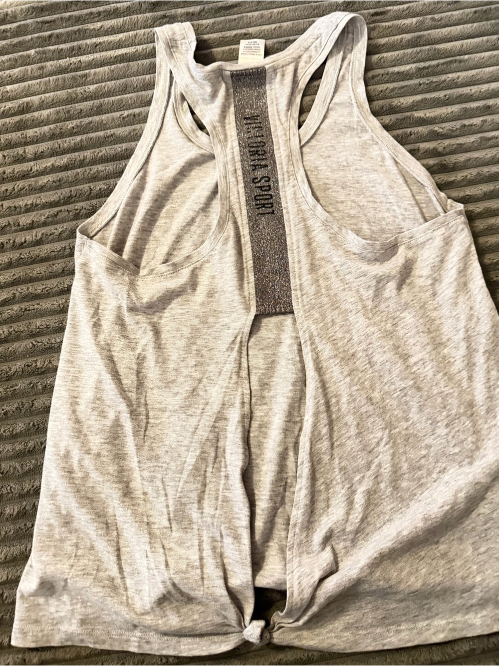 Victoria secret sport Light Gray Racerback workout Tank Top